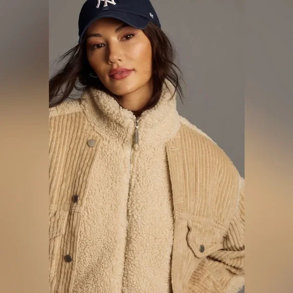 NWT Blank NYC Fuzzy Wuzzy Sherpa trucker jacket
